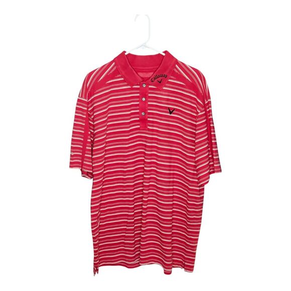 CALLAWAY GOLF SPORT Polo Shirt Mens Size XXL? Red White No‎ Tag - Picture 1 of 5